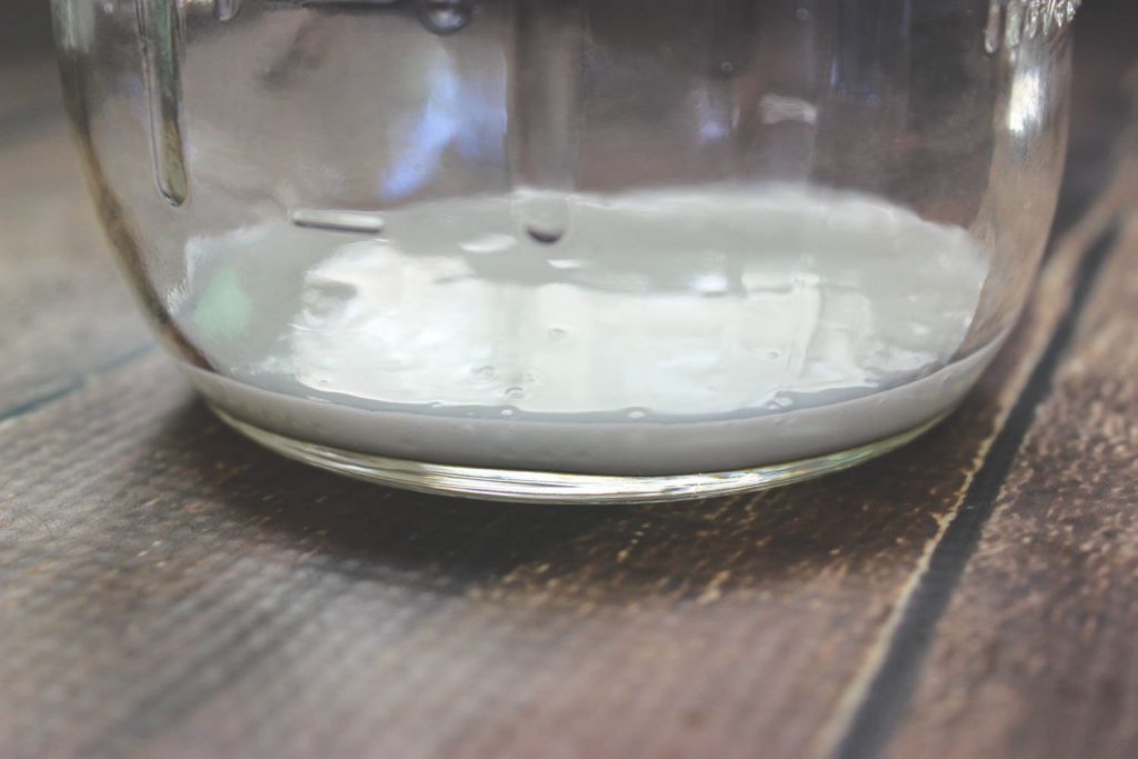 Buttermilk culture in jar