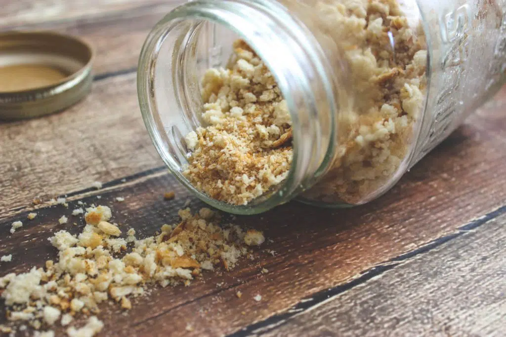 Store your homemade breadcrumbs in a airtight container in the freezer for the longest shelf life.